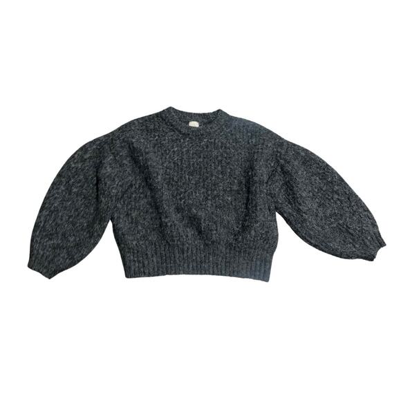 A New Day Fuzzy pullover Sweater oversized puffy Gray Size Medium - Picture 1 of 4